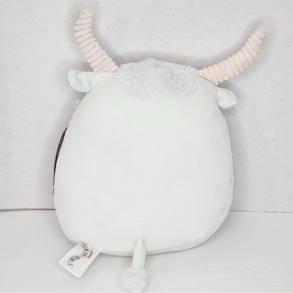 IVER 🐮 Mint Fuzzy Belly Highland Cow Original Squishmallows By Kellytoy NWT - Picture 2 of 10